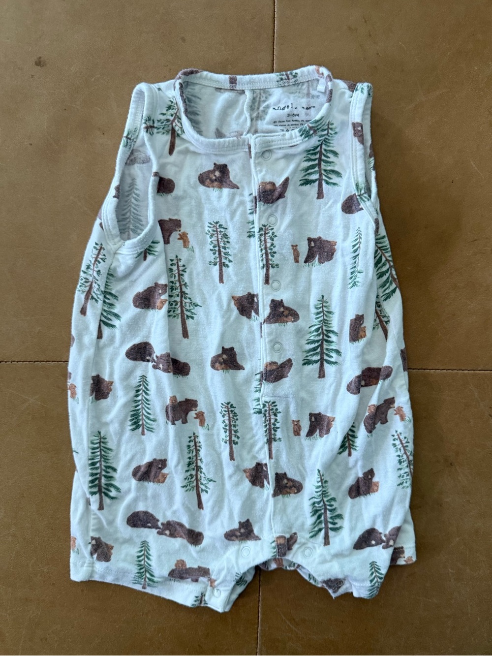 Angel Dear Viscose Bamboo Romper 3-6M